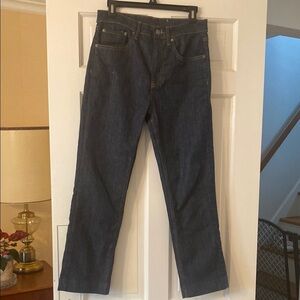 Zara Womens NWOT high waisted dark wash wide leg jeans. Size 6